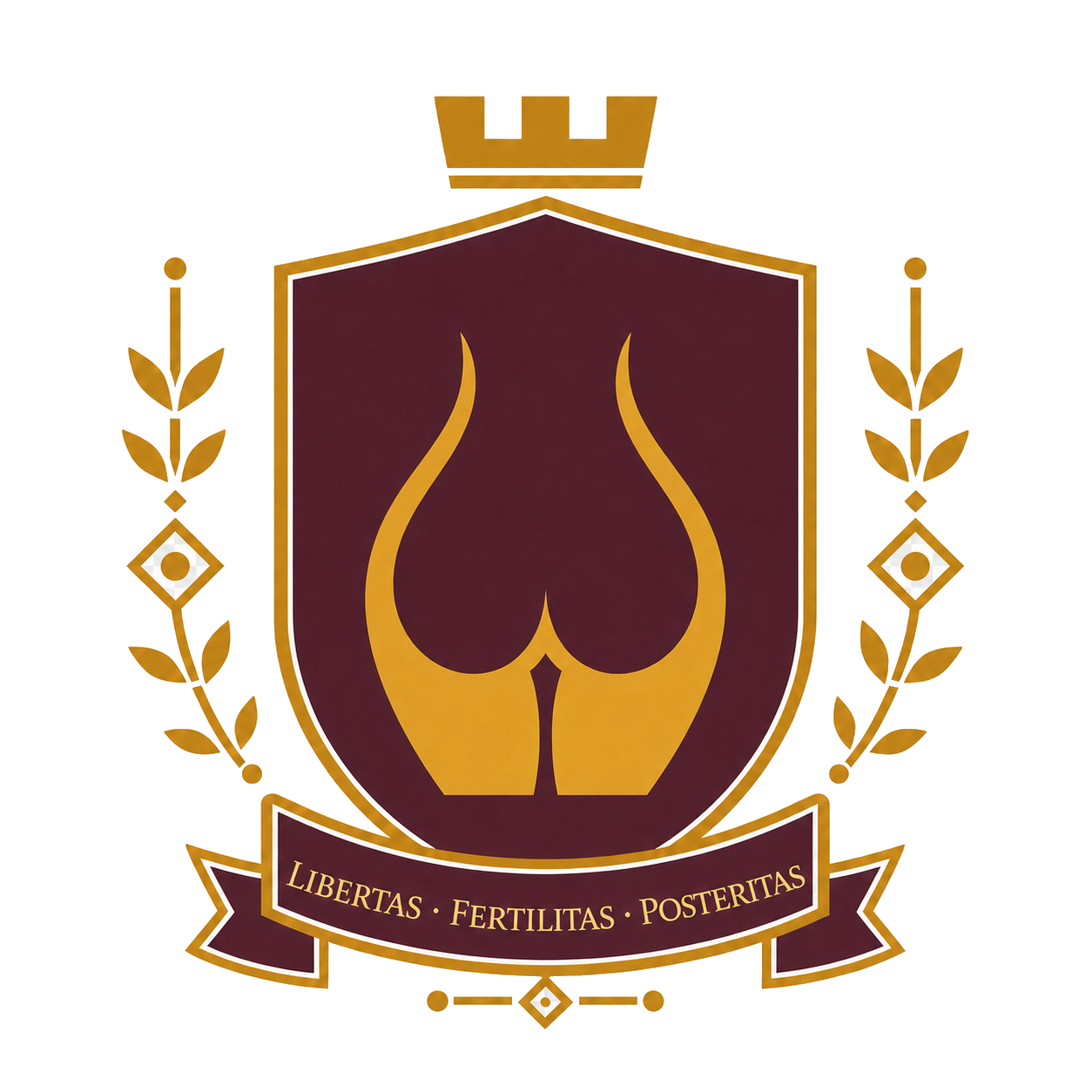 Blason officiel de la République Populaire du Fiakistan, version haute définition, fond transparent
